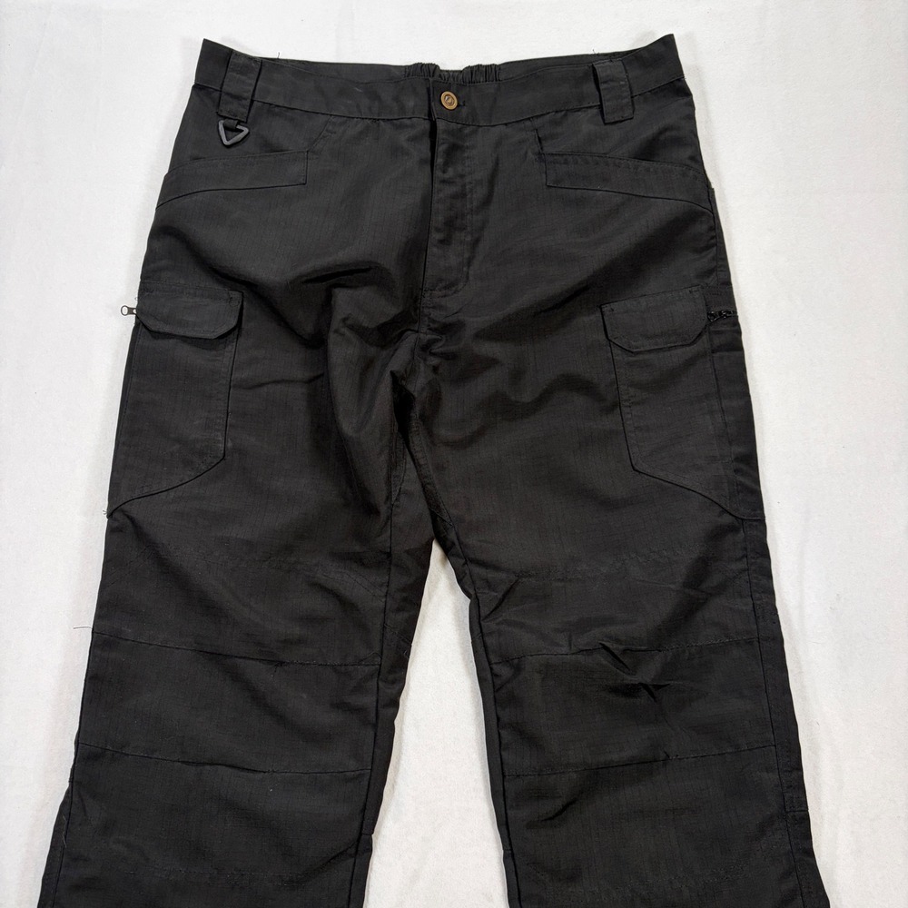 Wirltte Tactical Series Mens 2XL Black Ripstop Cargo Pants Outdoor Utility Work